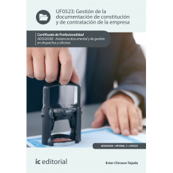 Gestión de la documentación de constitución y de contratación de la empresa UF0523