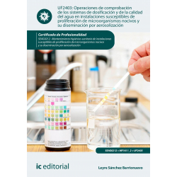 Operaciones de comprobación de los sistemas de dosificación y de la calidad del agua en instalaciones susceptibles de proliferac