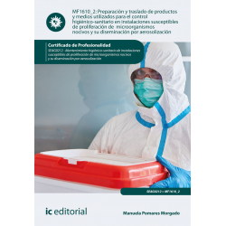 Preparación y traslado de productos y medios utilizados para el control higiénico-sanitario en instalaciones susceptibles de pro